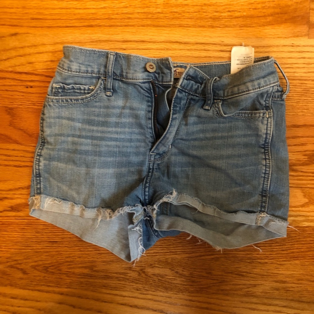 High waisted jean shorts